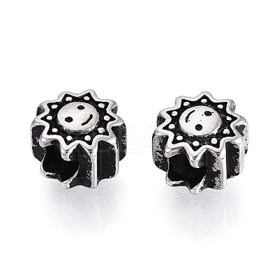 304 Stainless Steel European Style Large Hole Beads STAS-T072-114AS-1