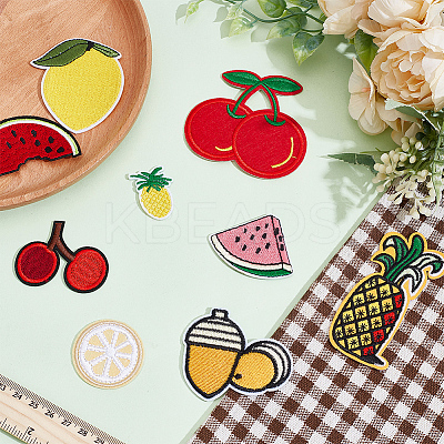 Fruit Computerized Embroidery Cloth Iron on/Sew on Patches DIY-WH0656-32-1