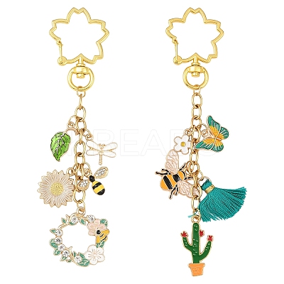 Alloy Enamel Pendant Decorations KEYC-YW00219-01-1