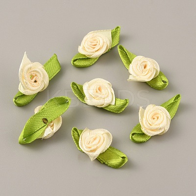Polyester Rose Ornaments DIY-WH0308-242J-1