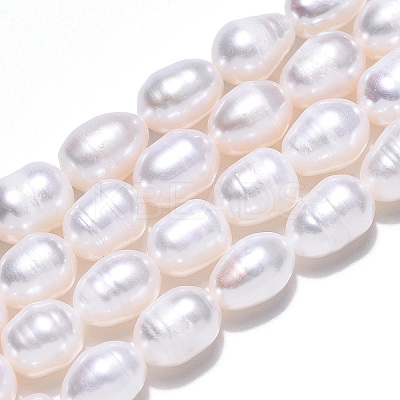 Natural Cultured Freshwater Pearl Beads Strands PEAR-N012-07J-1