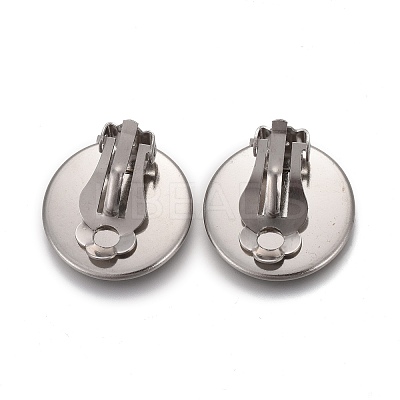 Tarnish Resistant 304 Stainless Steel Clip-on Earring Setting STAS-P249-23D-P-1