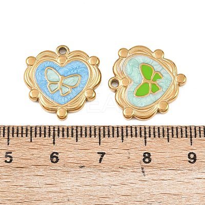 304 Stainless Steel Pendants STAS-C160-06G-1