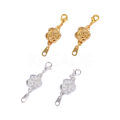 10 Sets 2 Colors Zinc Alloy Magnetic Clasps PALLOY-CJ0001-139-1