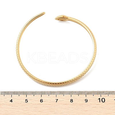 304 Stainless Steel Cuff Bangles for Women BJEW-B120-01G-03-1