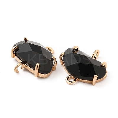 K9 Glass Connector Charms KK-E071-24KCG-01-1
