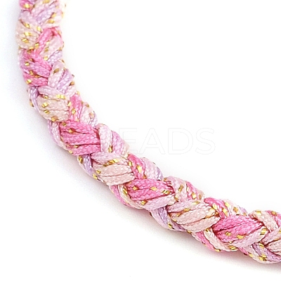 4MM Braided Nylon Cord Bracelets FIND-A057-01G-19-1
