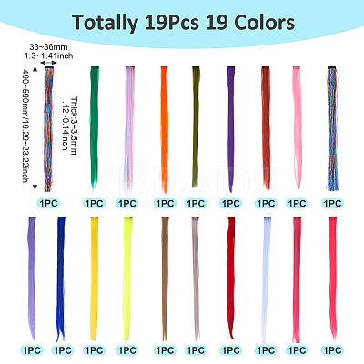 19Pcs 19 Styles Fashion Women's Hair Accessories PHAR-TA0001-15-1