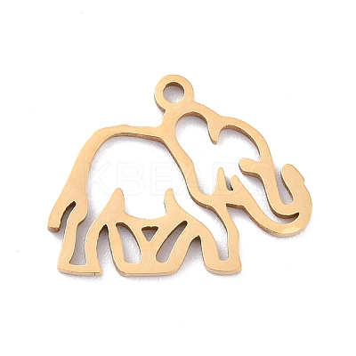 Ion Plating(IP)  201 Stainless Steel Pendants STAS-K003-06G-1