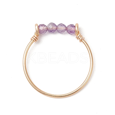 Natural Apatite & Natural Carnelian & Natural Amethyst & Natural Moss Agate Beads Finger Rings RJEW-TA00187-1