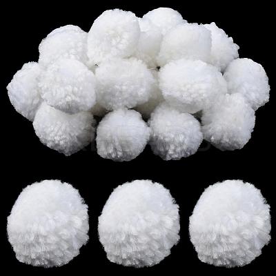 24Pcs Wool Soft Pompom Ball DIY-SC0031-31B-03-1