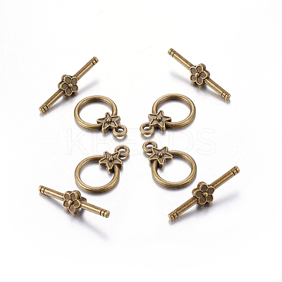 Tibetan Style Alloy Toggle Clasps LS-MLF1075Y-1