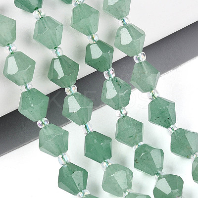 Natural Green Aventurine Beads Strands G-T144-23A-03-1