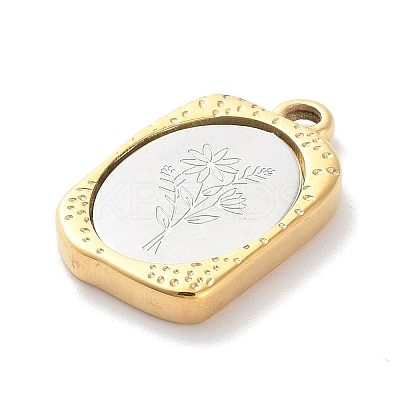 304 Stainless Steel Pendants STAS-F303-B04-1