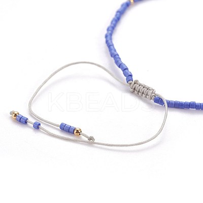 Nylon Thread Braided Bead Bracelets BJEW-E360-03-1