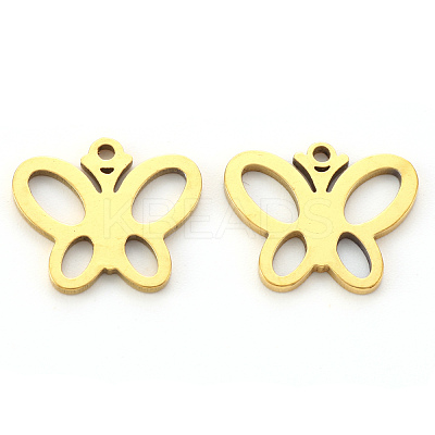 PVD Vacuum Plating 304 Stainless Steel Charms STAS-N092-26G-1