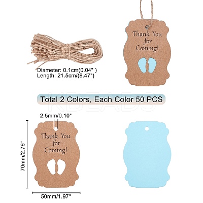 2 Sets 2 Colors Paper Tapes DIY-PH0002-21-1