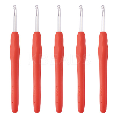 TPR Handle Aluminum Crochet Hook Needles TOOL-TA0001-13B-1