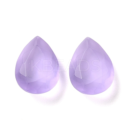 Frosted Glass Rhinestone Cabochons RGLA-G022-02A-371-1
