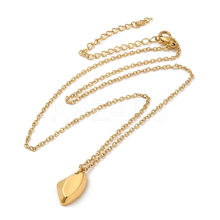304 Stainless Steel Polygon Pendant Necklaces for Women NJEW-H016-04G-1