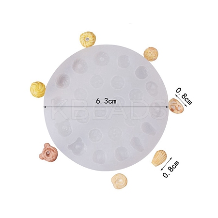 Imitation Food Cabochon DIY Food Grade Silicone Molds PW-WG31329-03-1