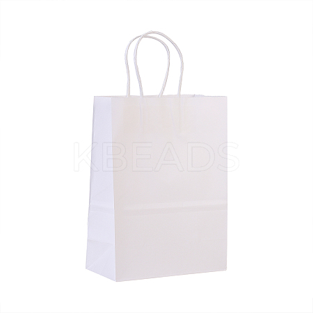 Pure Color Kraft Paper Bags AJEW-CJ0001-09A-1
