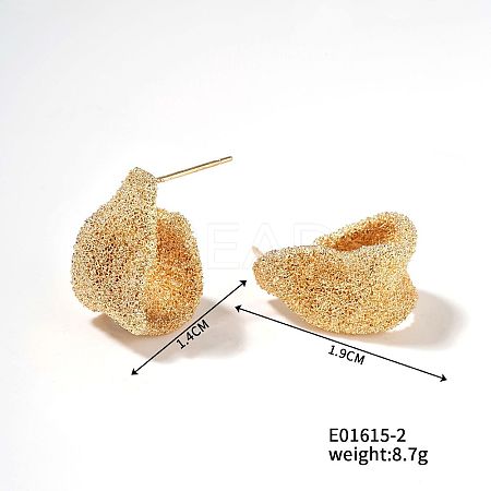 Geometric C-shaped Earrings FE7796-2-1