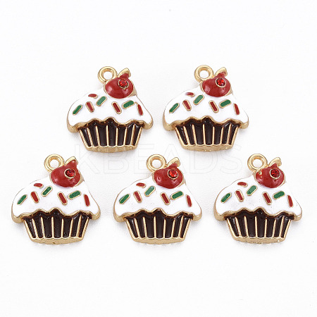 Rack Plating Alloy Enamel Pendants LS-ENAM-S126-051-NR-1