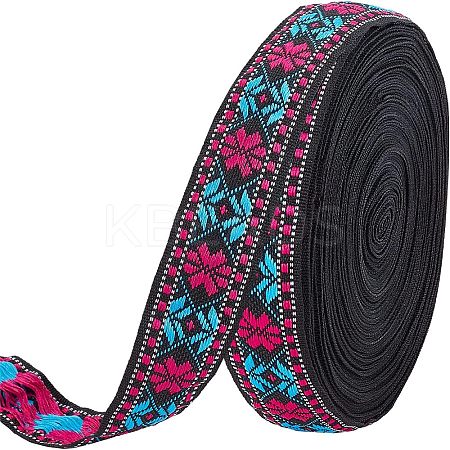 Ethnic Style Polyester Ribbons OCOR-WH0074-29-1