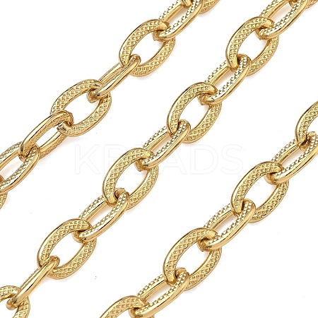 304 Stainless Steel Textured Cable Chains CHS-F025-11G-1