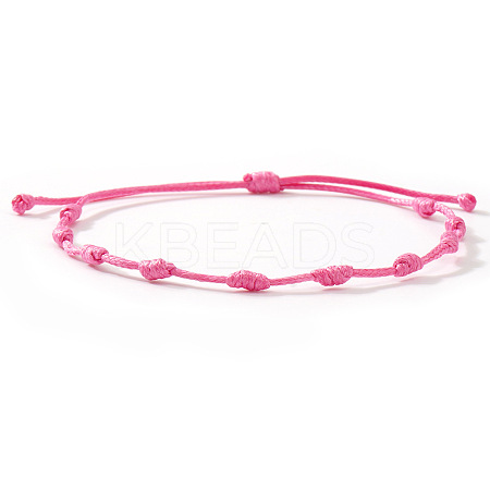 Adjustable Polyester Cord Braided Bracelets for Friendship Couple UP1845-1-1