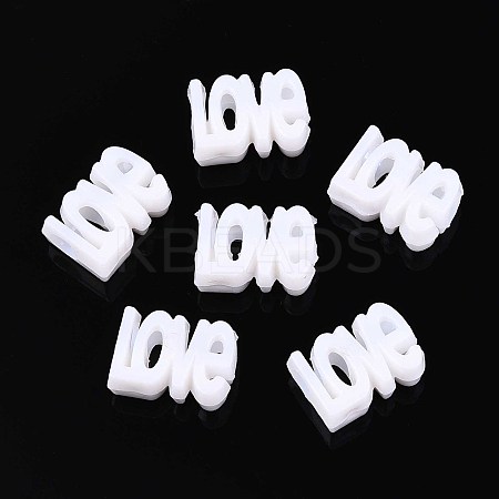 Opaque Acrylic European Beads SACR-Q190-22K-1