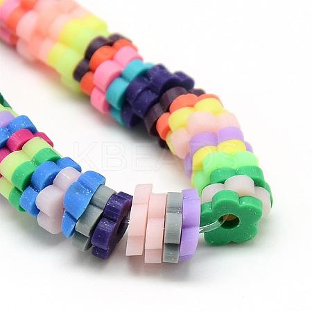 Polymer Clay Bead Strands CLAY-T001-A06-1