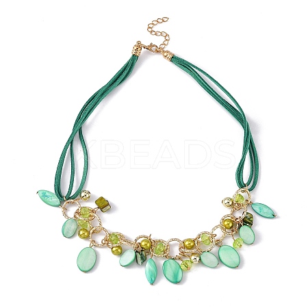 Bib Statement Necklaces LS-NJEW-WH0004-04G-1