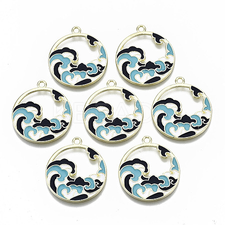 Chinese Style Alloy Pendants X-RESI-R431-07-RS-1