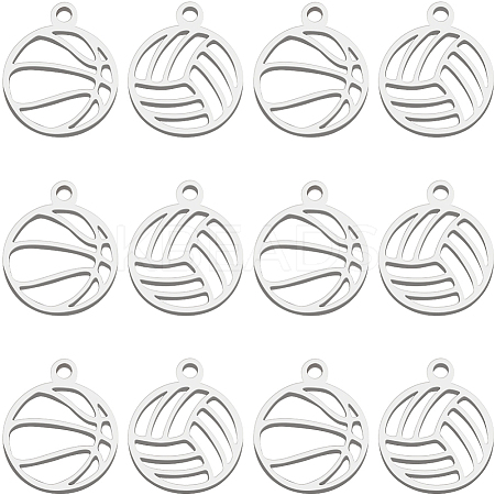 30Pcs 2 Styles 304 Stainless Steel Charms STAS-BBC0006-10-1