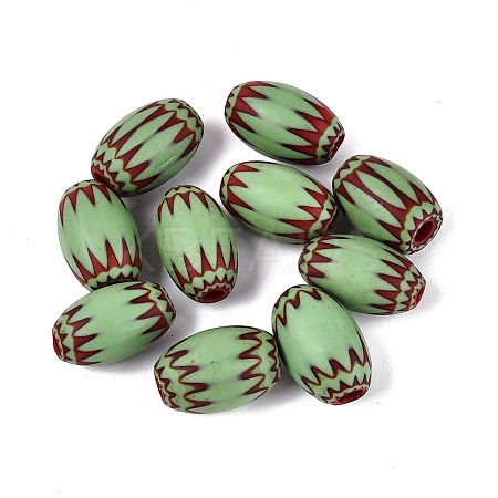 Handmade Millefiori Glass Barrel Beads LA-N002-15D-1