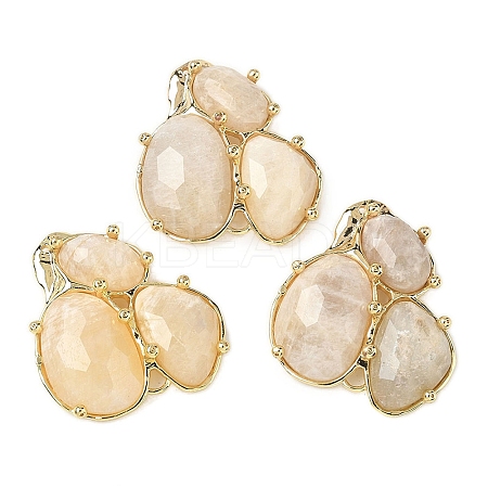 Natural Moonstone Links connectors G-E526-28G-1
