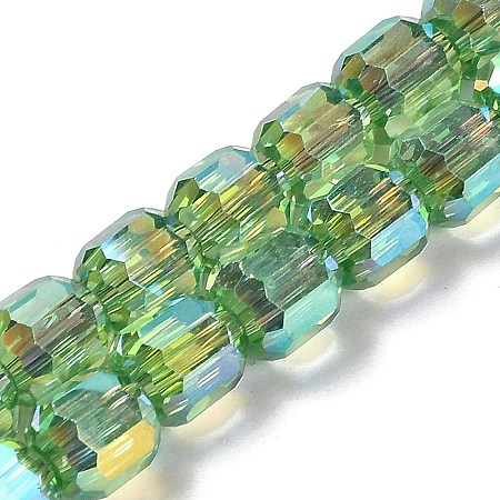 Electroplate Glass Beads Strands EGLA-D030-19K-1