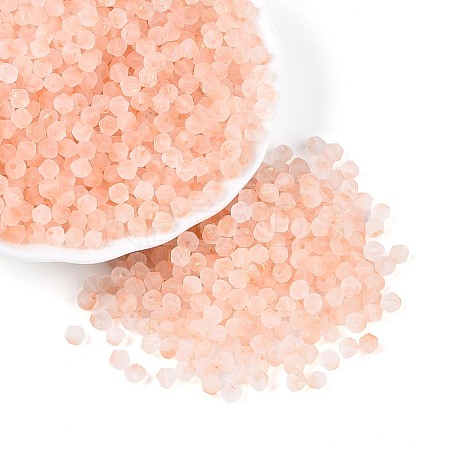Frosted Glass Seed Beads SEED-N012-01G-1