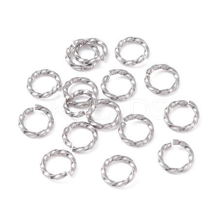 Tarnish Resistant 304 Stainless Steel Open Jump Rings STAS-F191-12P-B-1