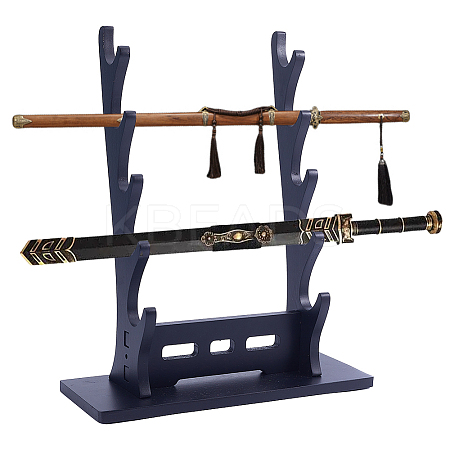 Wood Sword Katana Holder Stands ODIS-WH0038-245-1