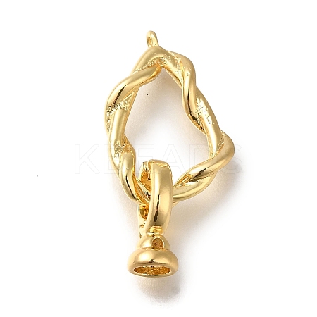 Brass Fold Over Clasps LS-KK-H480-18G-1