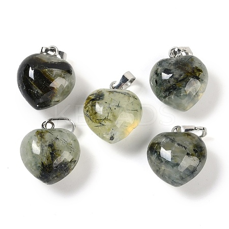Natural Prehnite Pendants G-J386-H17-P-1