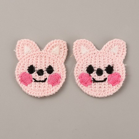 Animal Polyester Knitted Appliques DIY-WH0399-42I-1