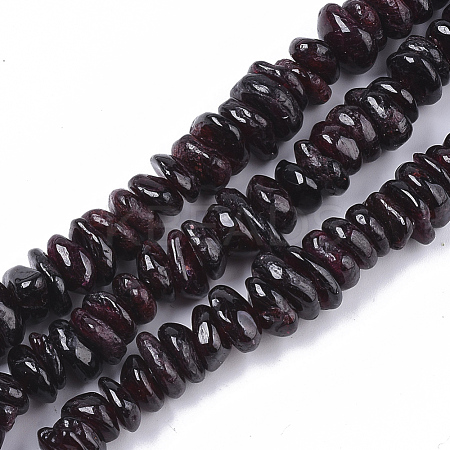 Natural Garnet Beads Strands G-S363-001-1