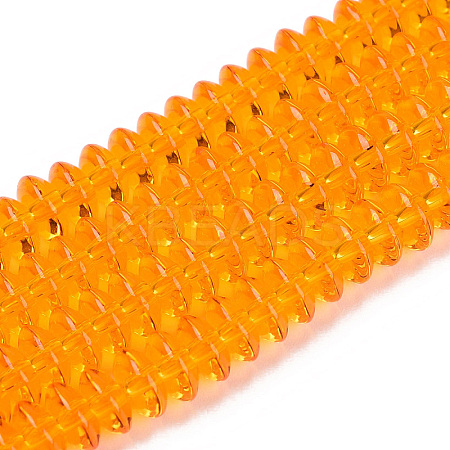 Transparent Glass Beads Strands GLAA-Q113-02A-A03-1
