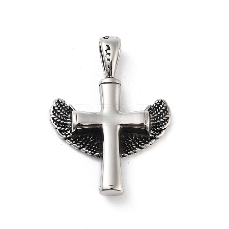 Retro 304 Stainless Steel Big Pendants STAS-I205-22AS-A-1