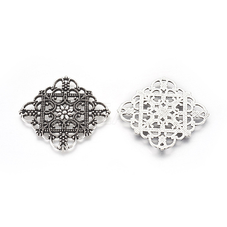 Tibetan Style Filigree Joiners LS-TIBEP-A2690-AS-LF-1