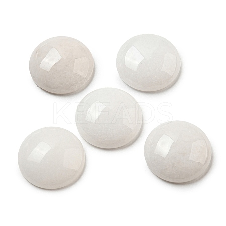 Natural White Jade Cabochons G-C115-02A-38-1